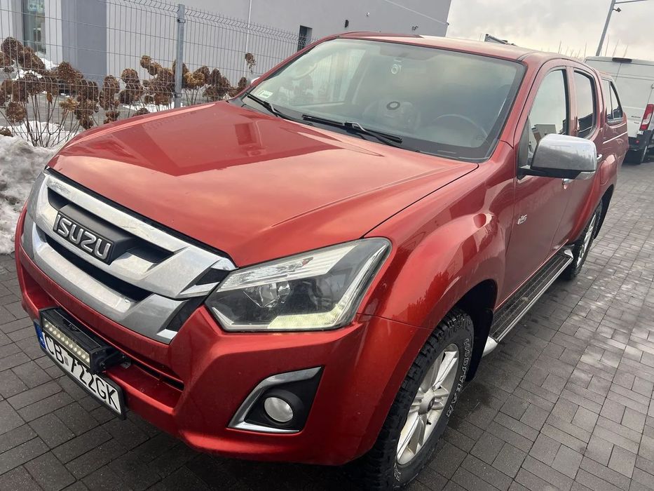 Isuzu D-Max 4x4 1.9 163 KM. Automat Salon Polska Skóra Wysoka Zabudowa Hak