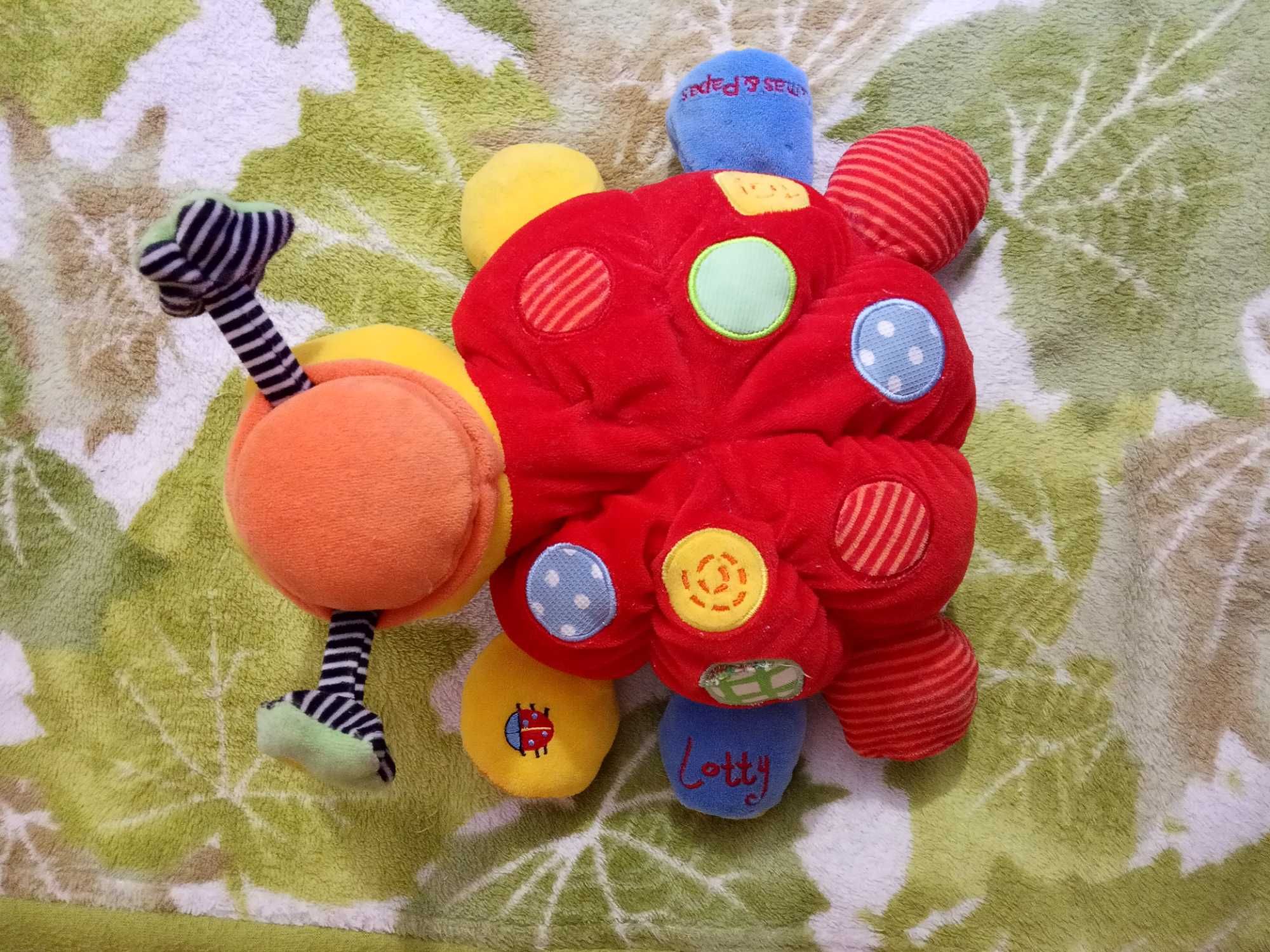 Mamas & Papas черепаха развивалка погремушка шуршалка мягкая игрушка