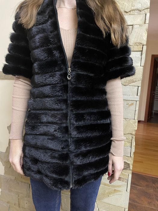 Норковый жилет размер S