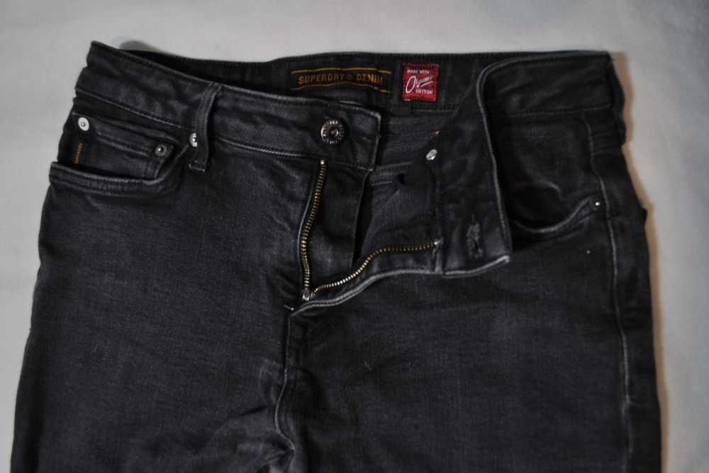 SUPERDRY M 84cm 32/32 męskie spodnie jeansowe slim skinny s6v
