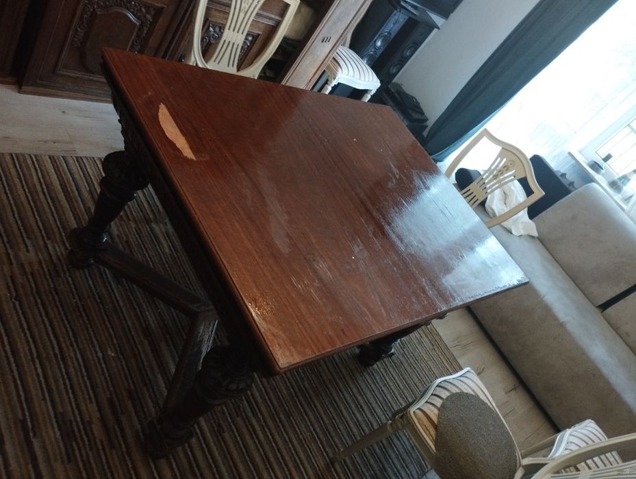 Stary Stół dębowy,zegary , antyk ,staroc