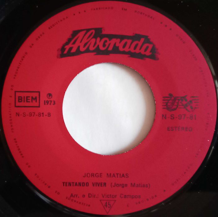 Jorge Matias	- - - - -	Água Perdida	- - - - -	Single