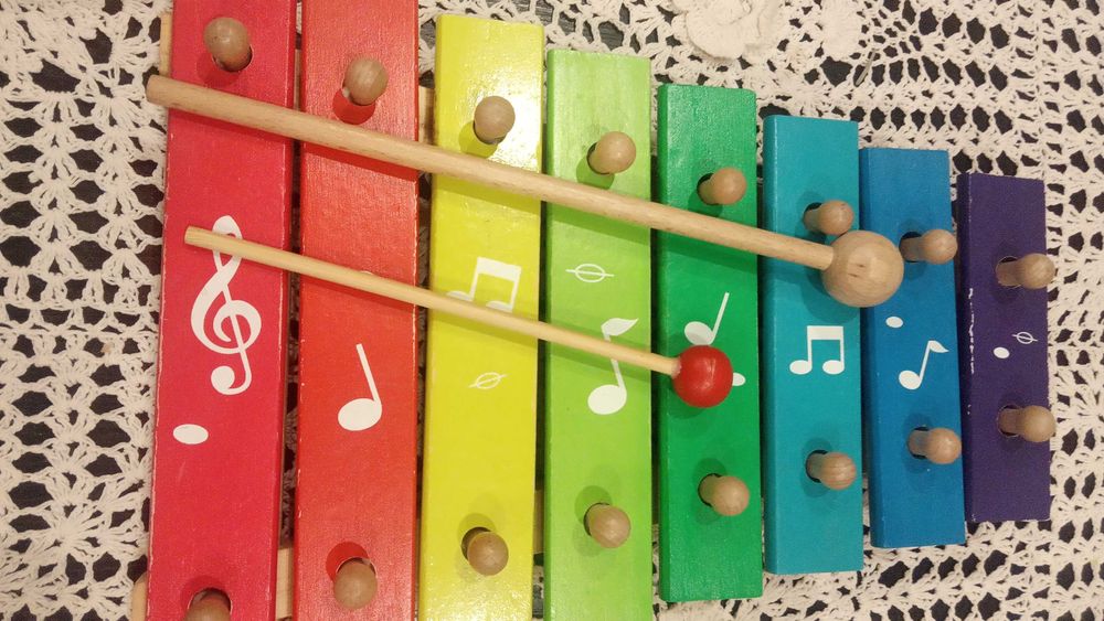 Cymbałki drewniane duże