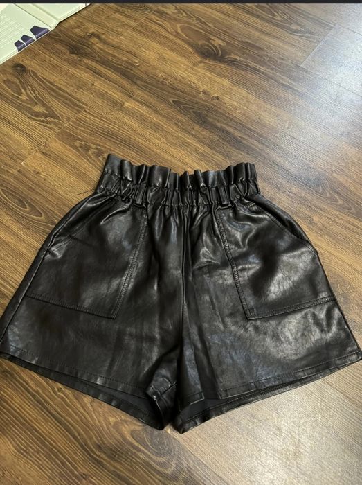 Шорты эко кожа