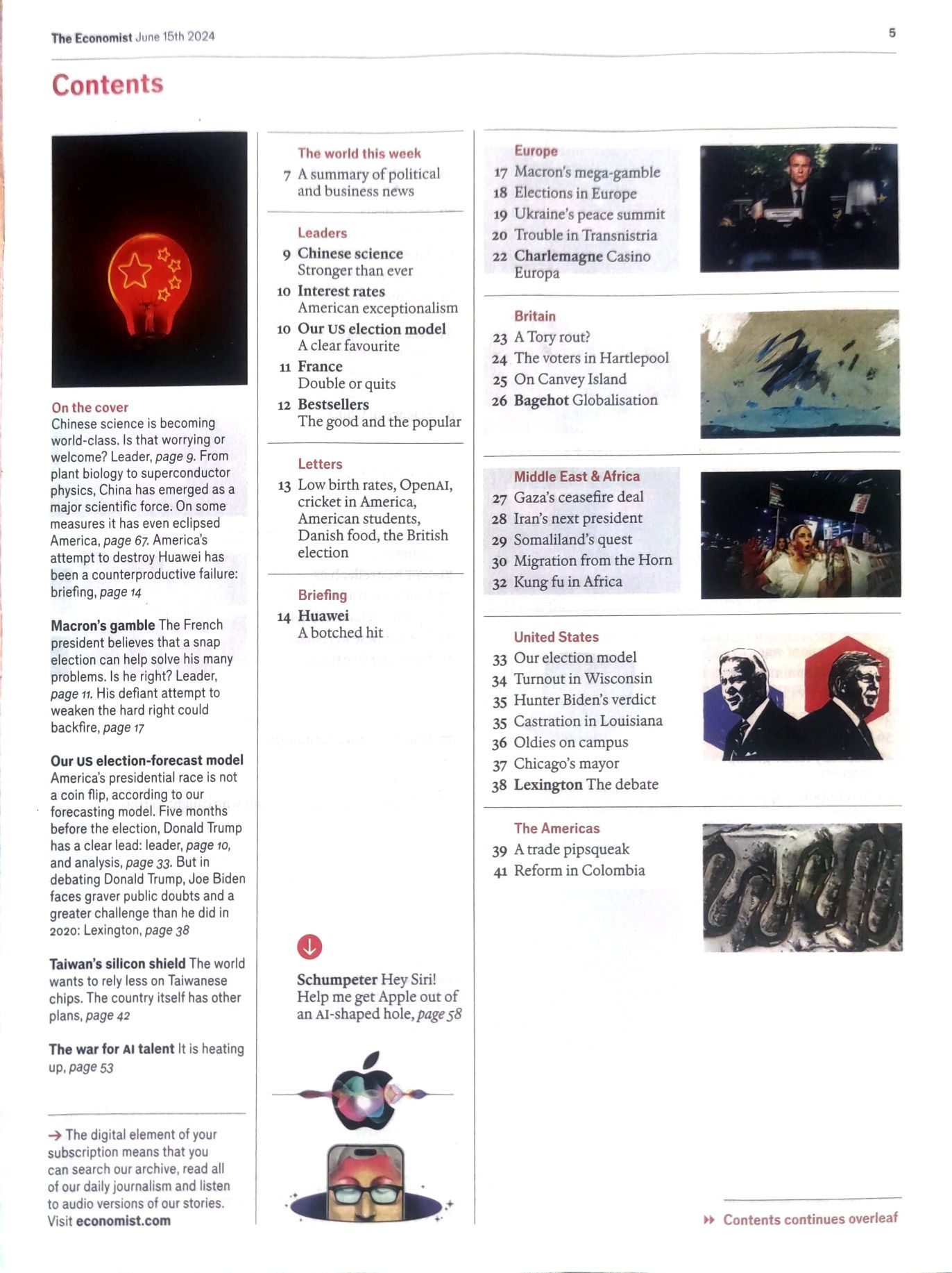 The Economist 15.06 Rozwój chińskiej nauki, wojna o kapitał ludzki AI