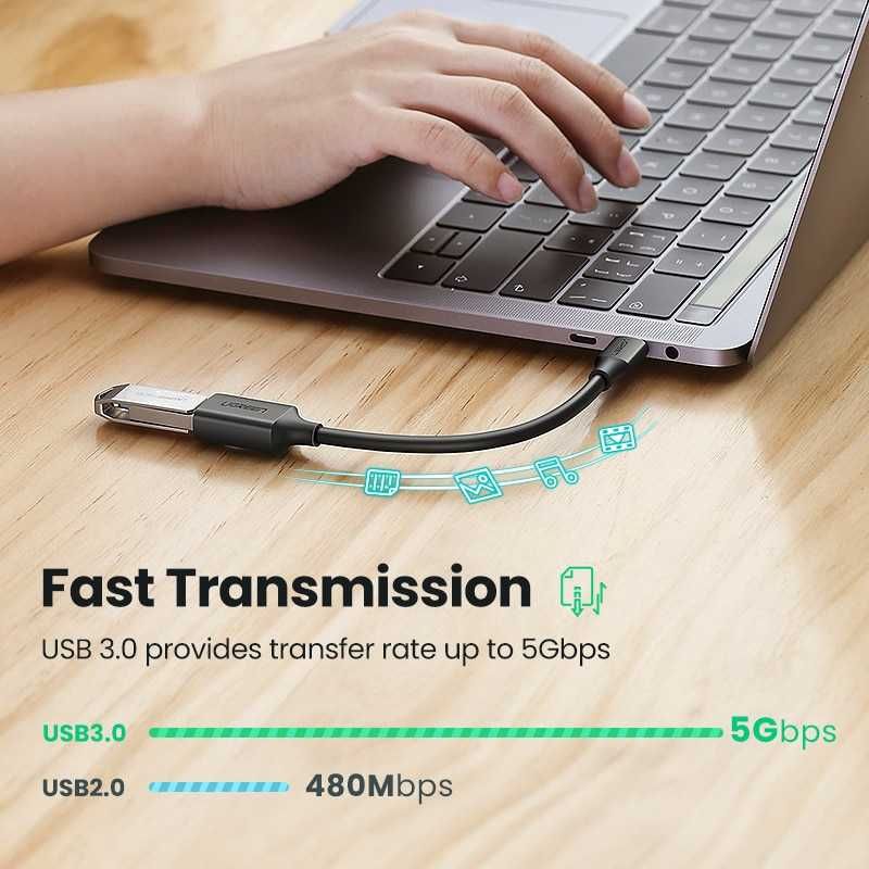 OTG адаптер Type-C на USB 3.0 ОТГ переходник тайп-С на ЮСБ UGREEN 15см