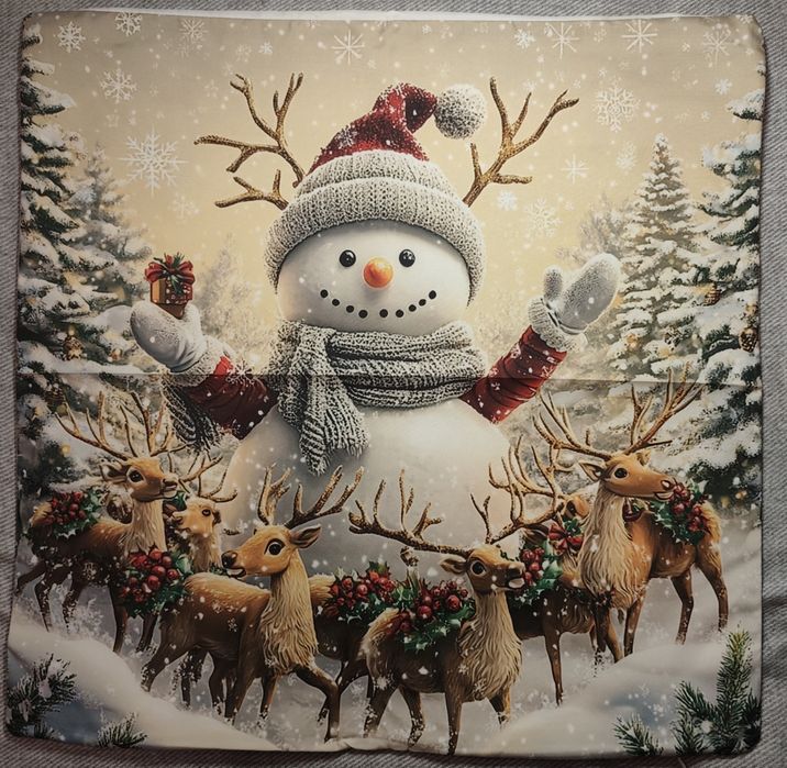 Komplet 4 świątecznych poszewek