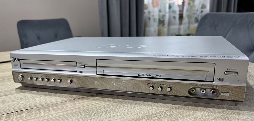 LG V8805 #Magnetowid VHS DVD #Combo #6HD #Hi-Fi Stereo #2x Euro