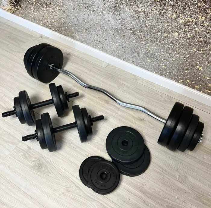 Набір! Штанга + Гантелі STRONG від 36 до 142 кг