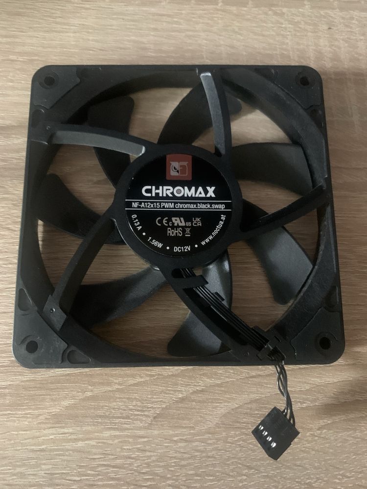 Вентилятор noctua NF-A12x15 PWM CHROMAX Black