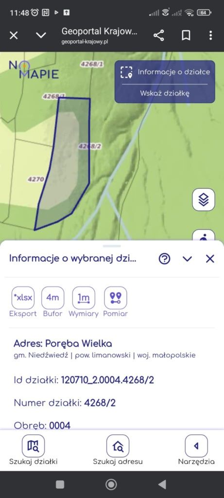 Sprzedam polane "Wyśnie"