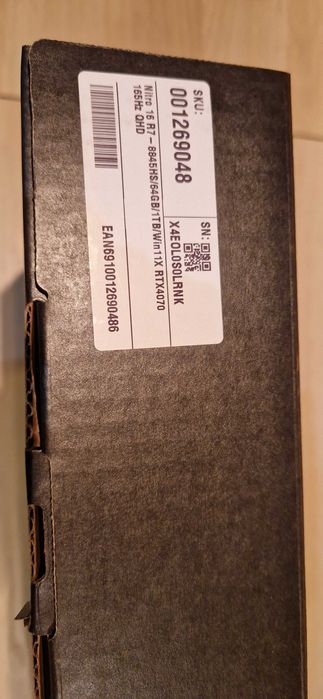 Uszkodzony Acer Nitro 16