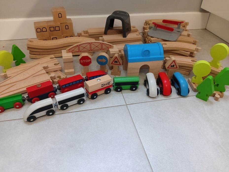 Drewniane tory pociąg