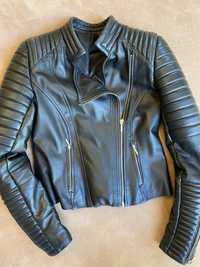 Продам кожаную женскую курточку, б/у, 36 размер
