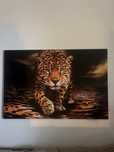 Obraz z leopardem – duży, dekoracyjny, 120x80 cm