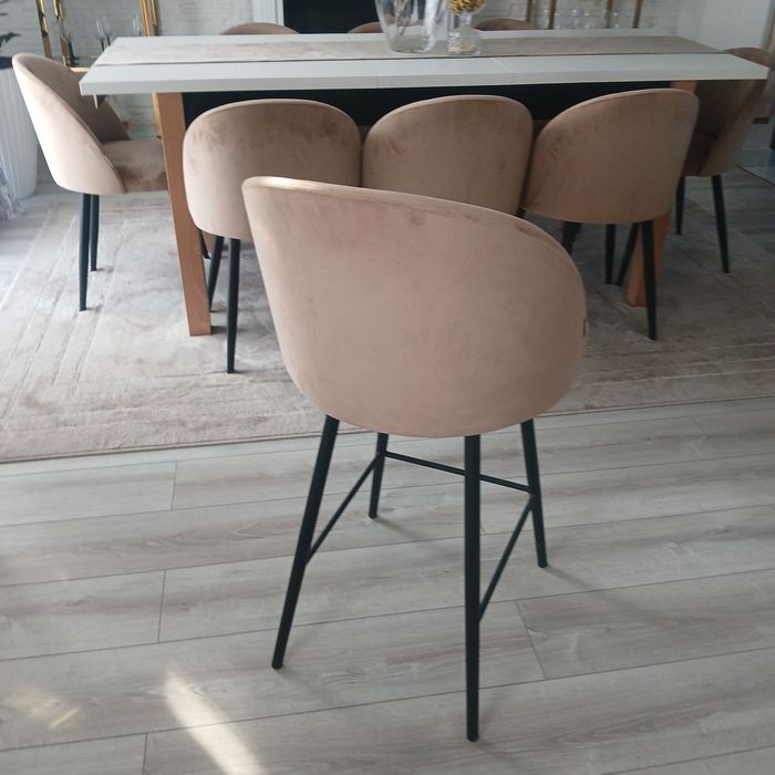 Hoker glamour welur beige