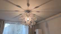 Dwie lampy wiszące glamour
