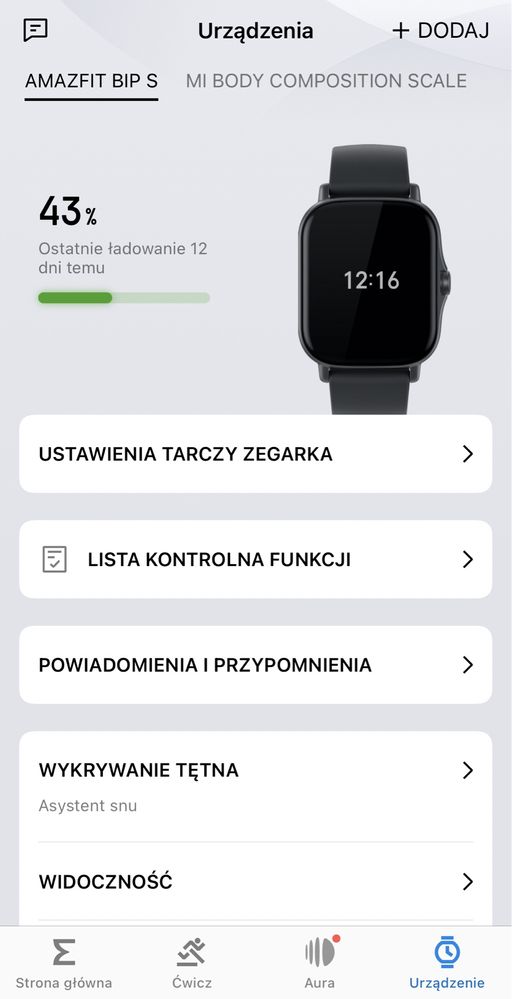 Zegarek Amazfit Bip
