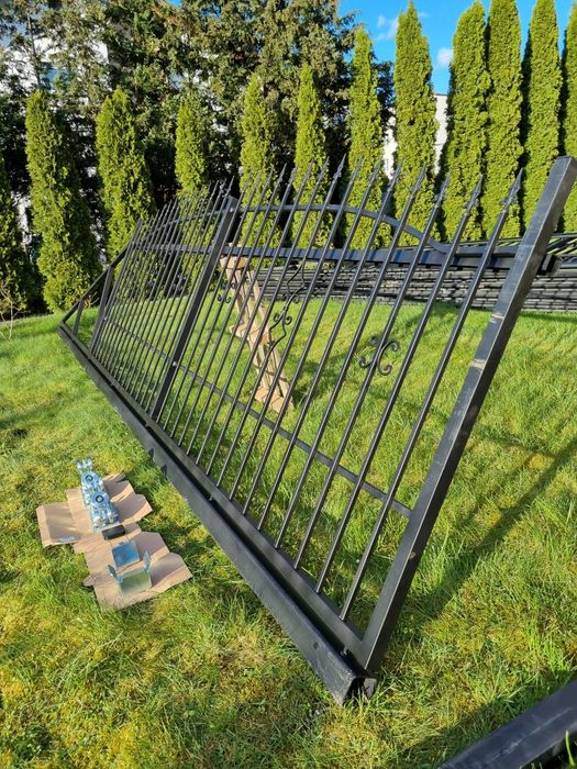 NOWA Brama wjazdowa 6m słupki + rolki komplet Lewa, Prawa