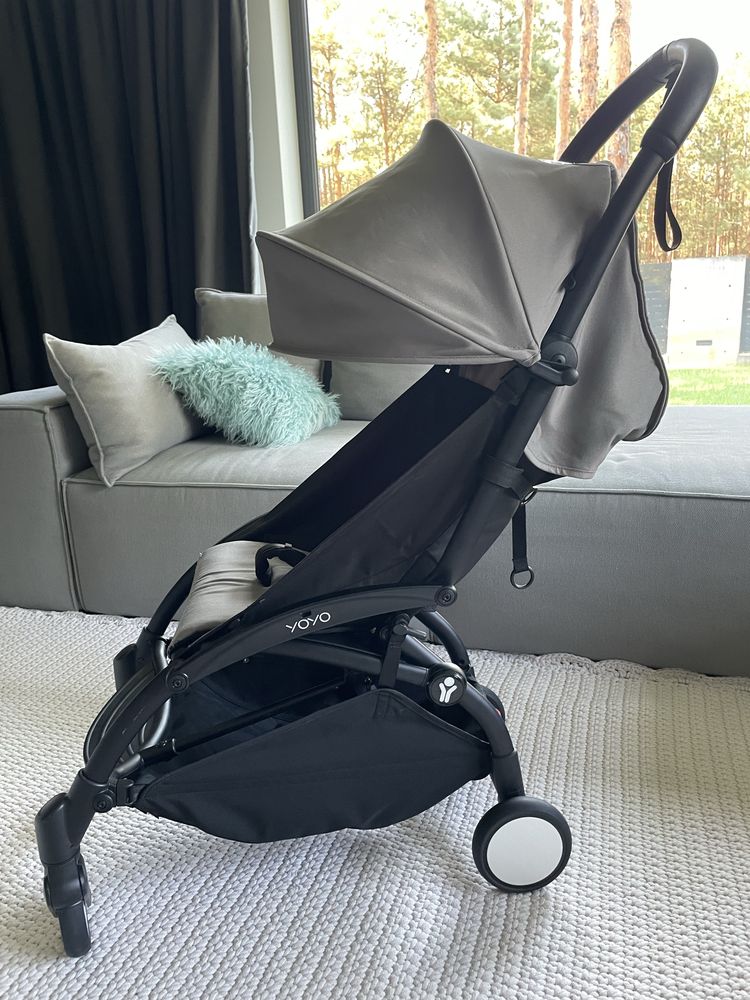 STOKKE babyzen YOYO2 wózek spacerowy czarny stelaż + szary tapicerka