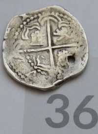 D,,  stara moneta 2 reale Philip III Bolivia 1598- 1621 satrocie