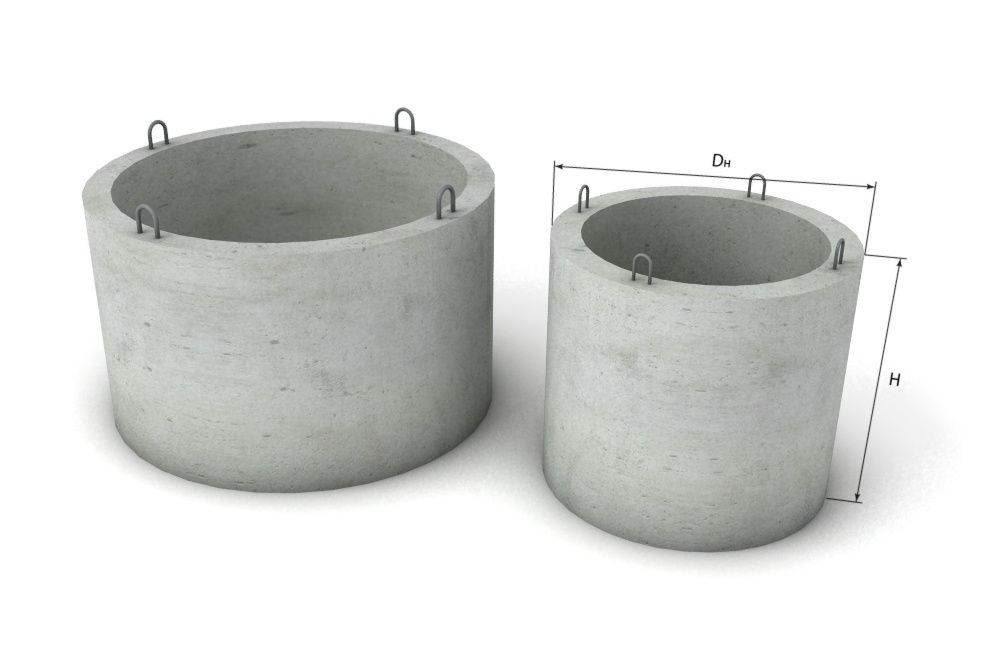 Кольца бетонные для выгребных ям