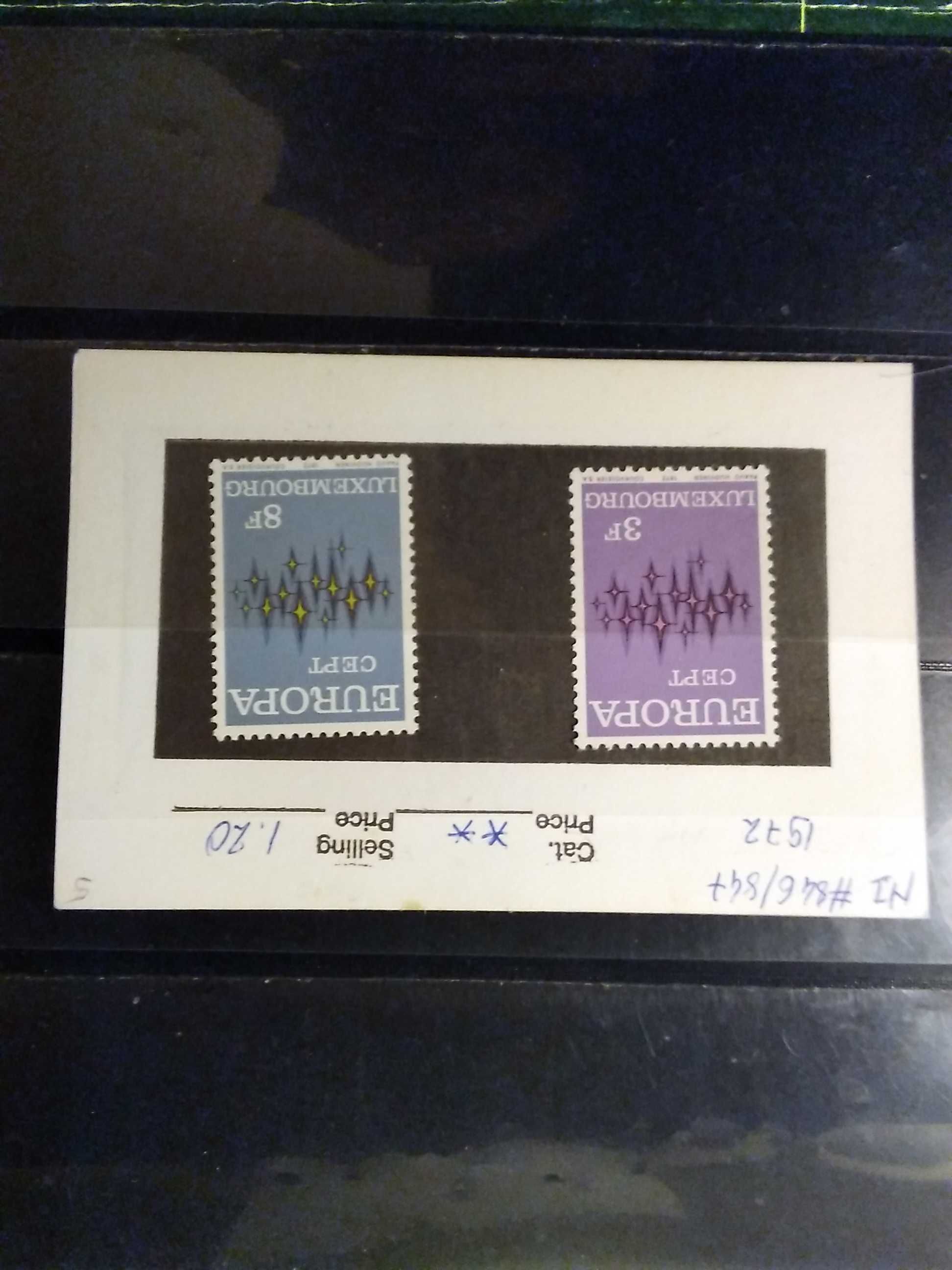 1972 Série Completa Europa CEPT Luxemburgo MNH **