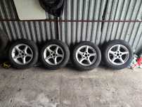 4 Koła alufelgi 112x5 Passat B5, opony letnie Continental 195/65/15