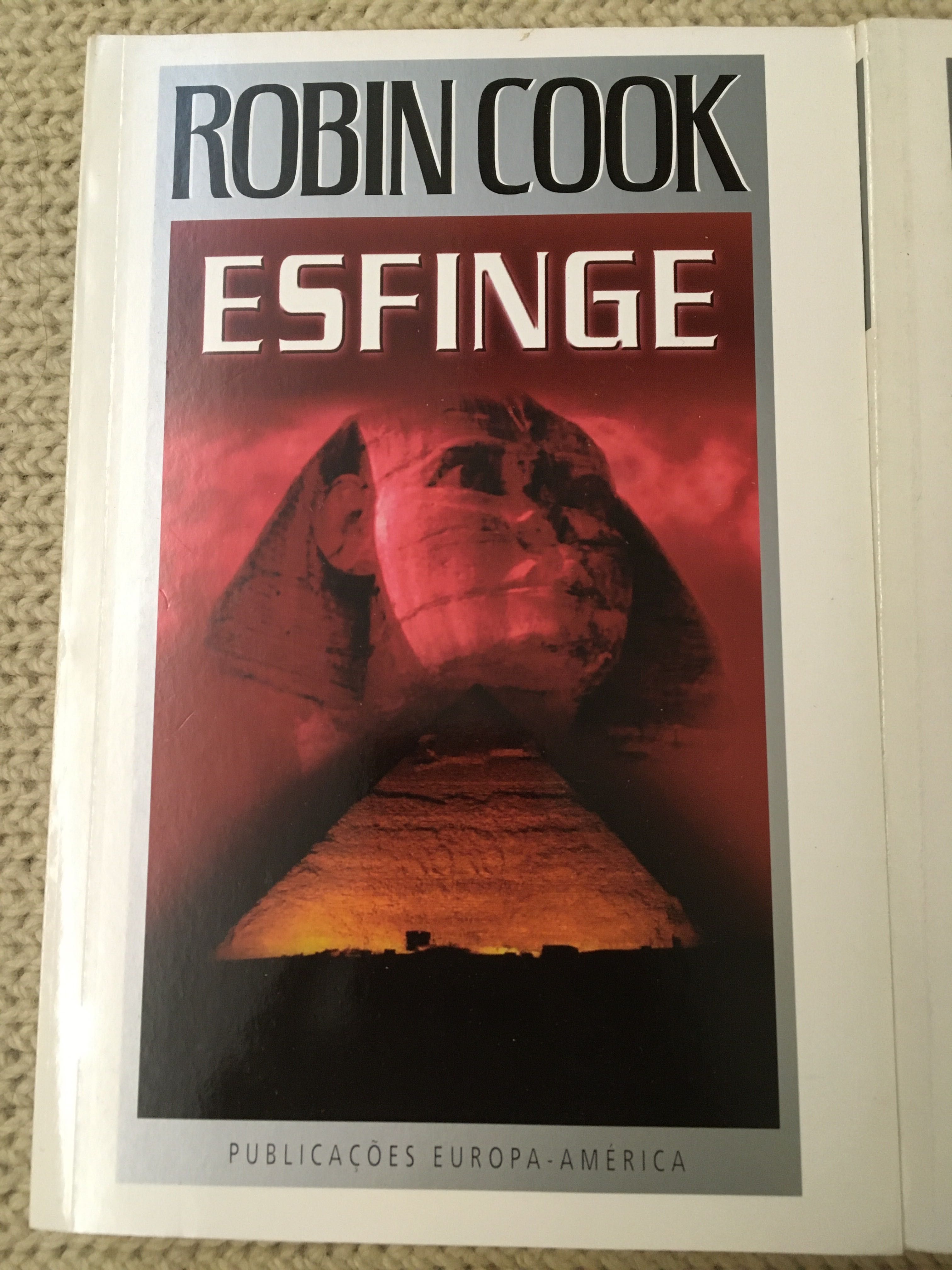 3 livros Robin Cook, Esfinge, Rapto e Choque oferta portes CTT