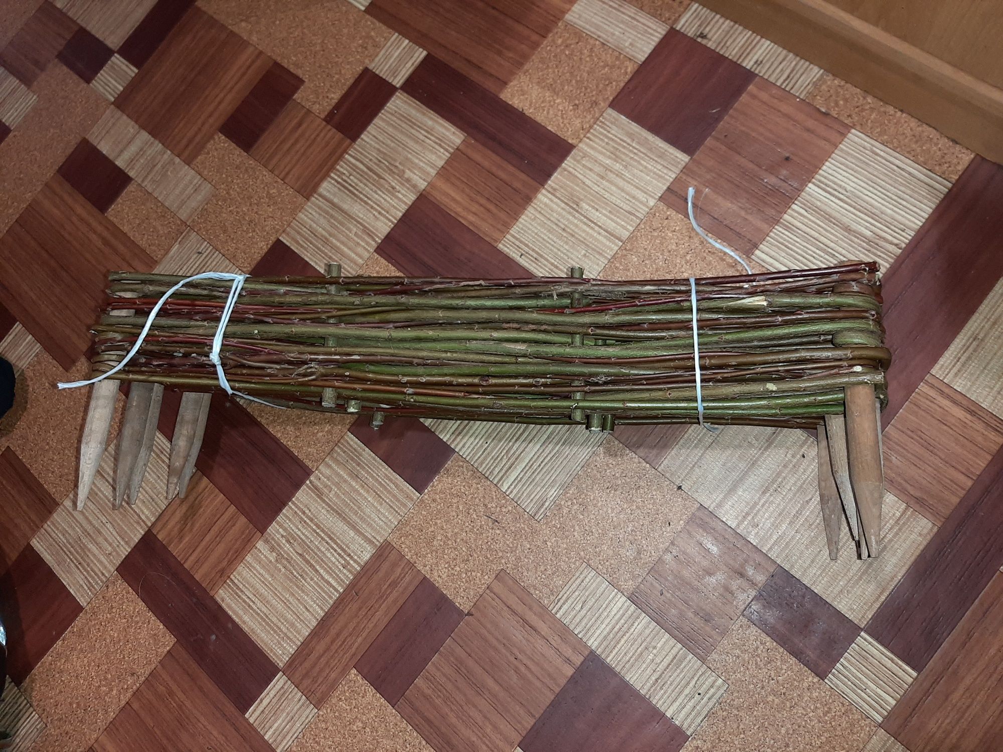 Wiklinowy płotek parawan obrzeże palisada do ogrodu 60x10 cm