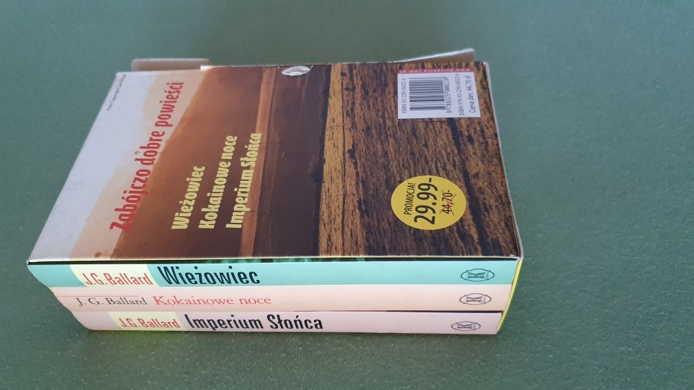 Książki J.G. Ballard, trójpak "Zabójczo dobre powieści"