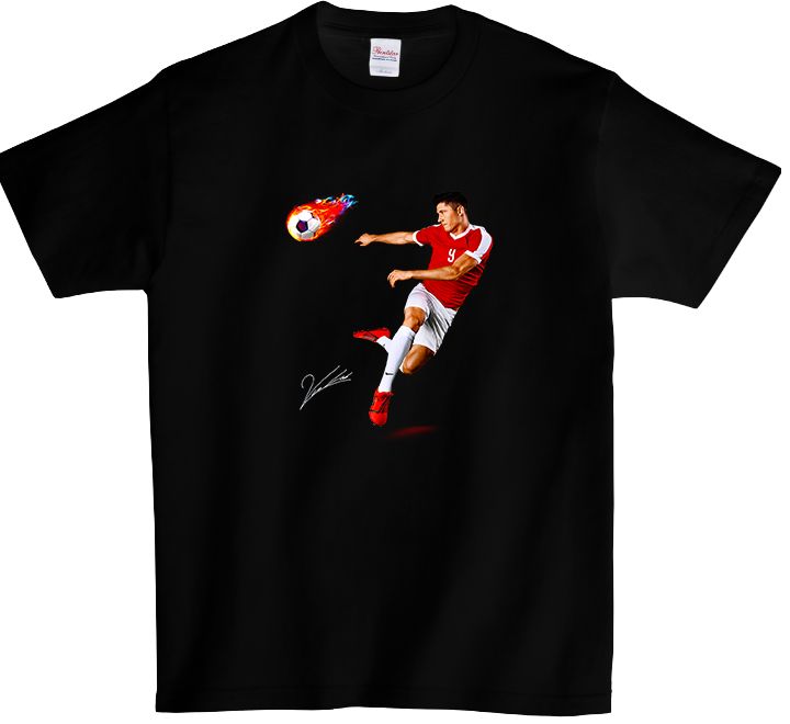 Koszulka T-shirt Lewandowski z autografem PRODUCEN