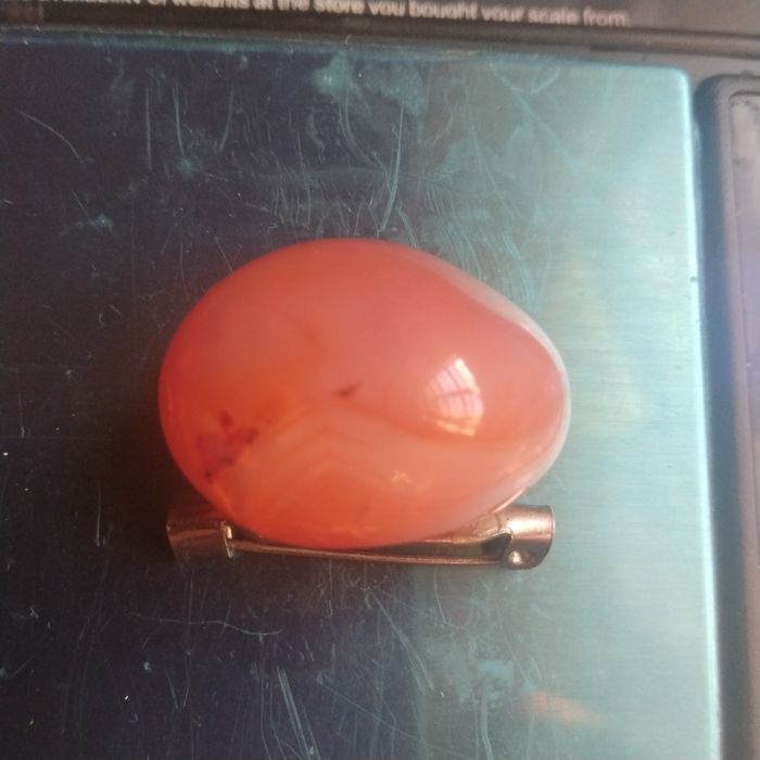 Брошь натуральний Сердолік