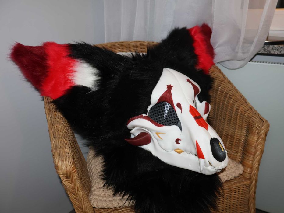 Skull Dog Maska Fursuit furry