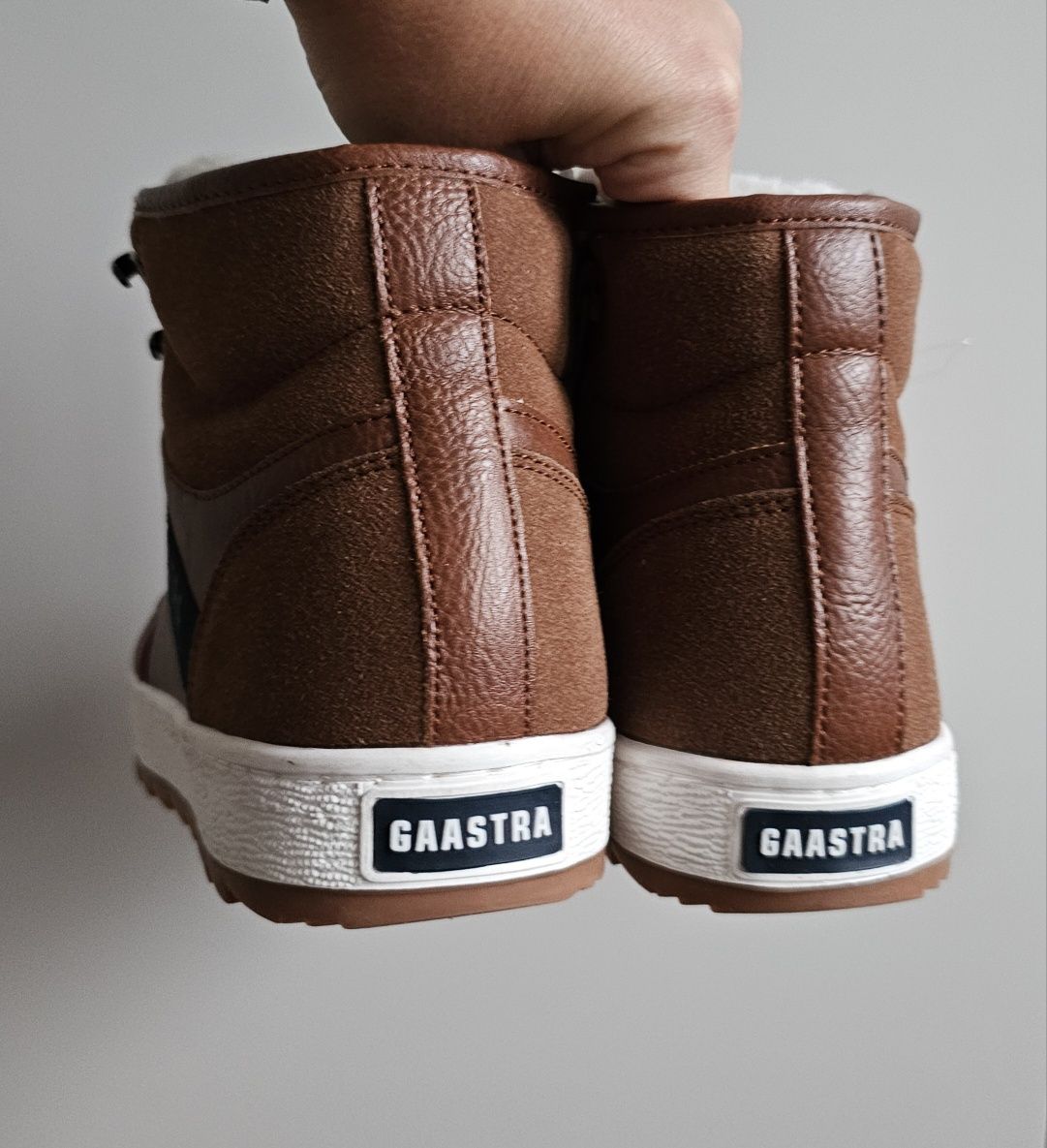 Nowe Gaastra buty ocieplane zimowe brązowe męskie 40 za kostkę półbuty