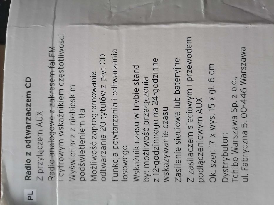 Radio z odtwarzaczem CD