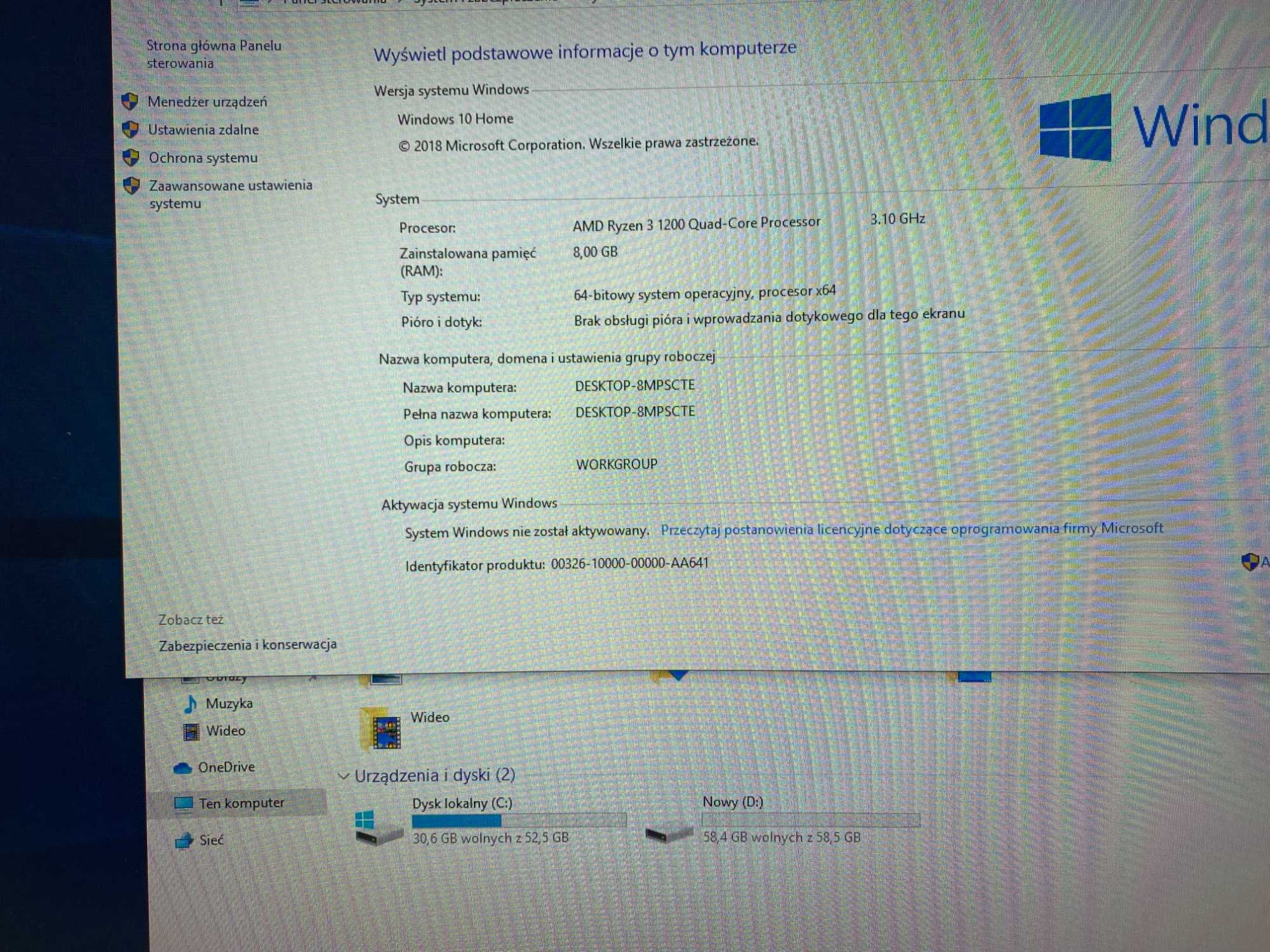 Komputer Gamingowy, RYZEN 3, SSD