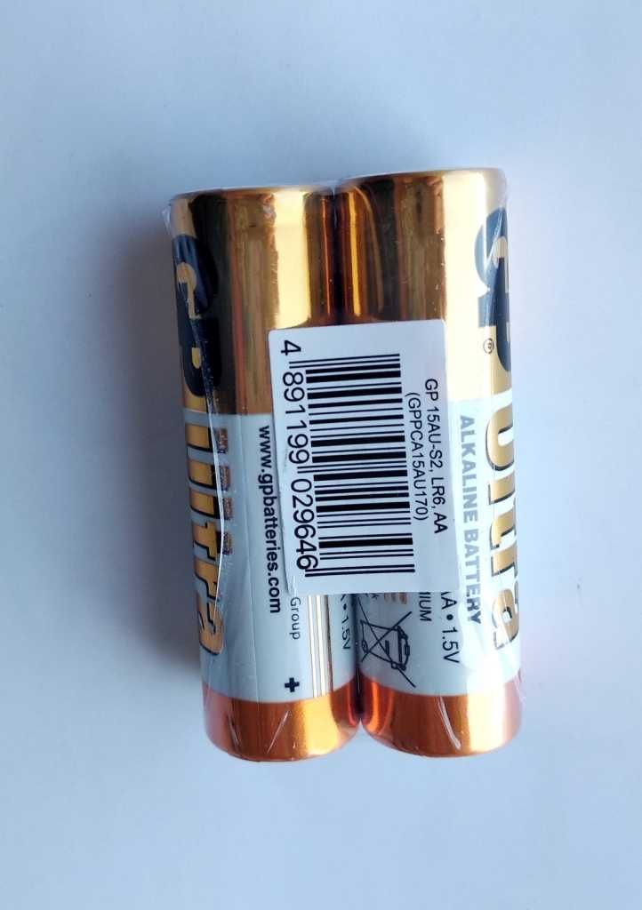 Усиленные батарейки GP ULTRA АА и ААА. Оригинал GP. 2 шт в упаковке