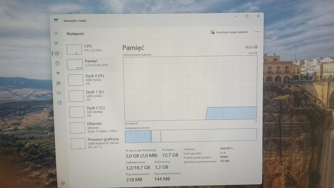 Komputer do pracy/gier i5-11400 / 16 GB / SSD + 2x HDD + Monitor