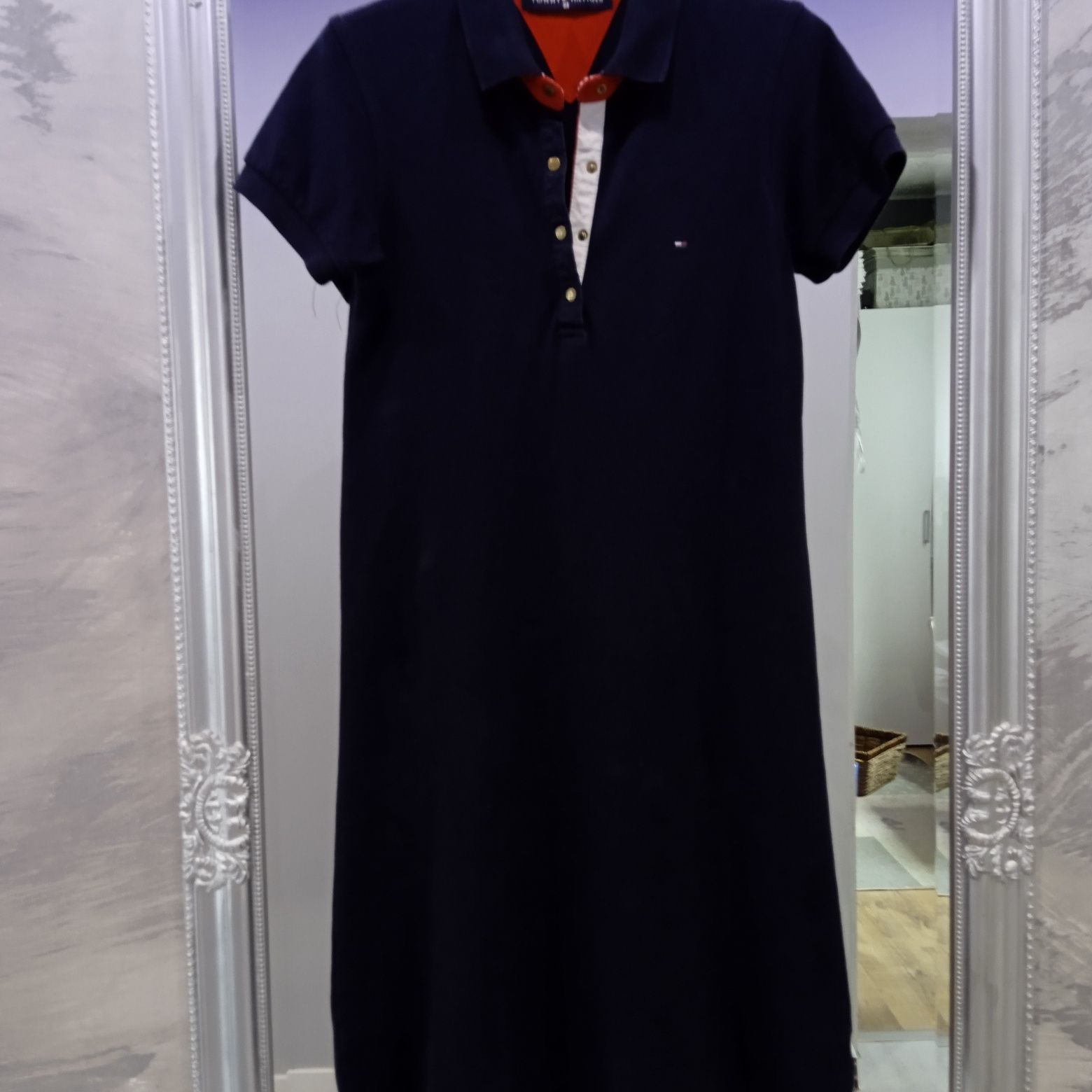 Tommy Hilfiger  100% bawełna letnia sukienka MIDI r S/ M stan bdb
