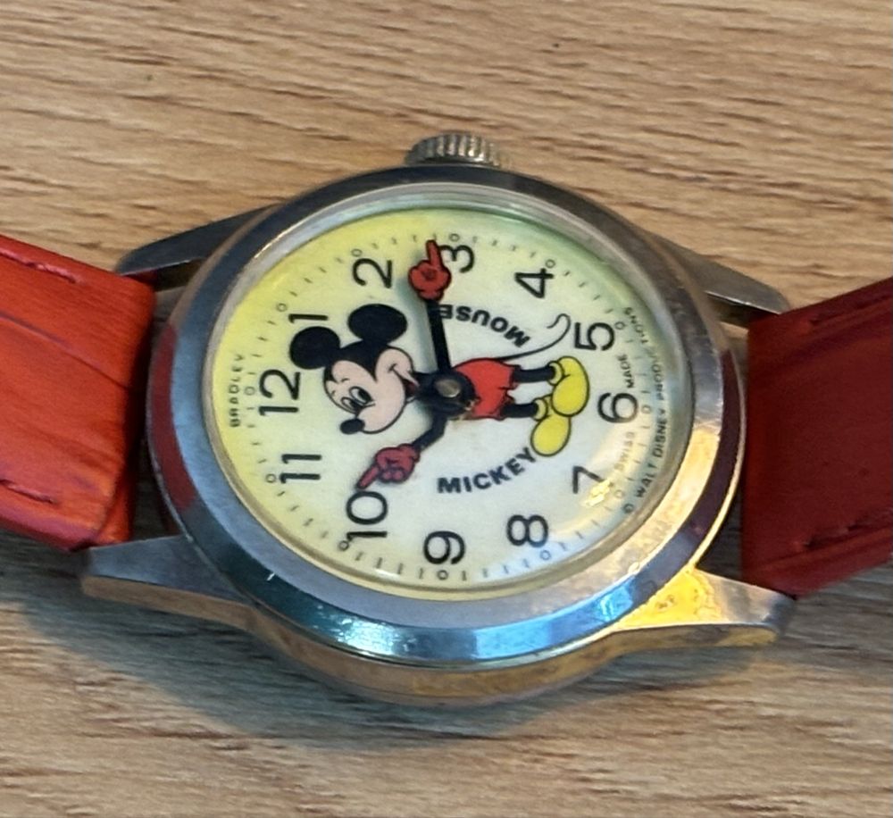 Zegarek MICKEY Mouse BRADLEY W.DISNEY bardzo stary Śliczny