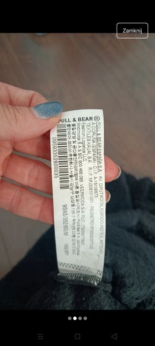 Swetr ciepły miś S -M