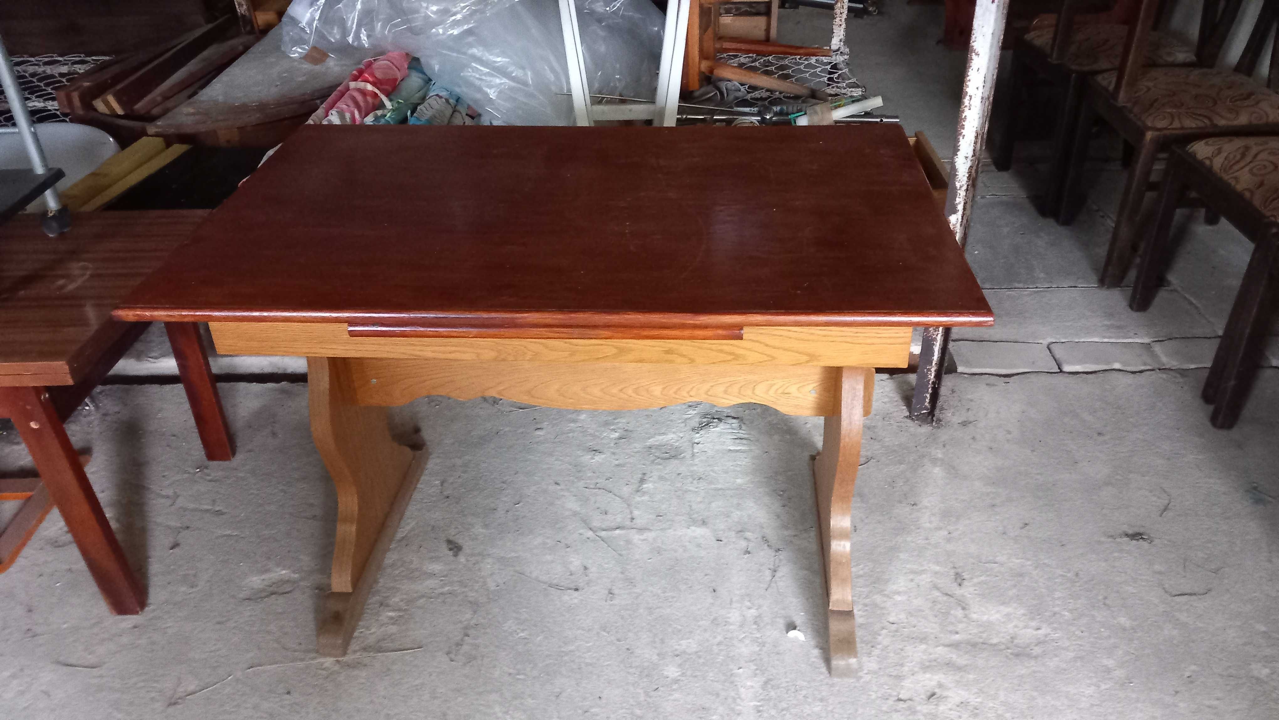Stół,prostokątny,drewniany,metalowy 80x80cm-kilka sztuk
