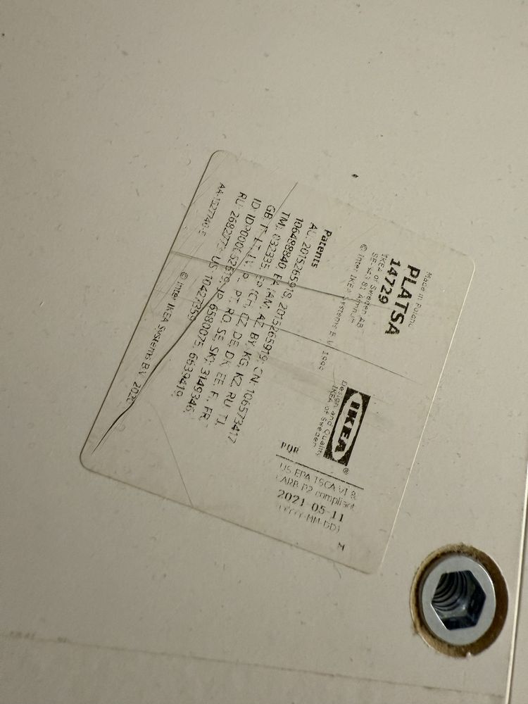 Szafa / obudowa ikea platsa 60x40x180