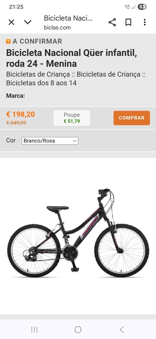 Bicicleta qúer igual à da imagem como nova