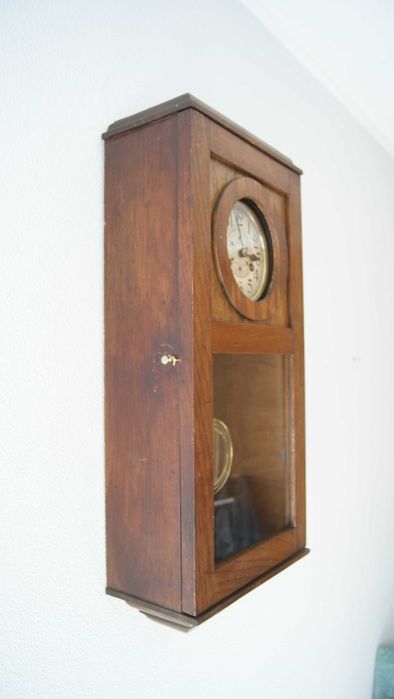 235 Zegar wiszący mechaniczny Carl Werner antyk