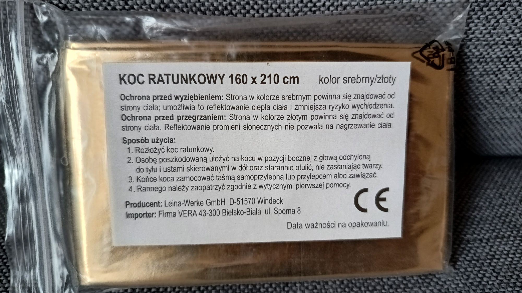 Koc termiczny ratunkowy 160/210