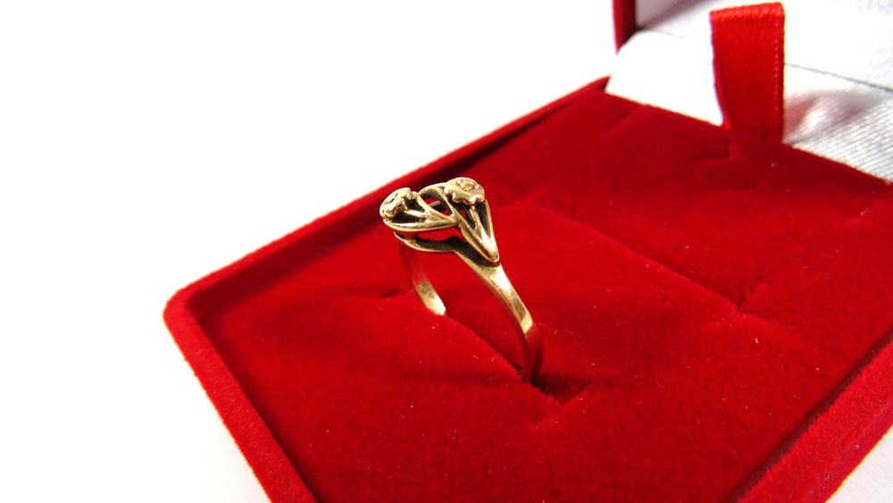 Świetny ZŁOTY PIERŚCIONEK PR585 14K R.15 Loombard Lubawa Loombard