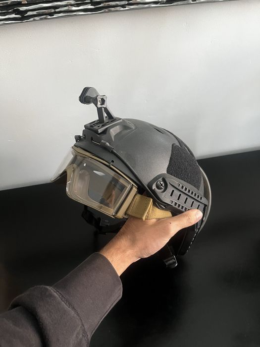 Capacete airsoft anti fog