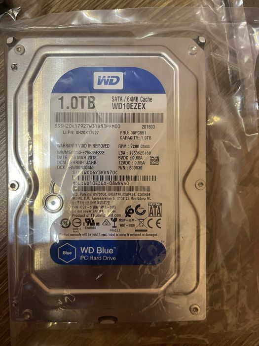 hard drive WD blue 1TB